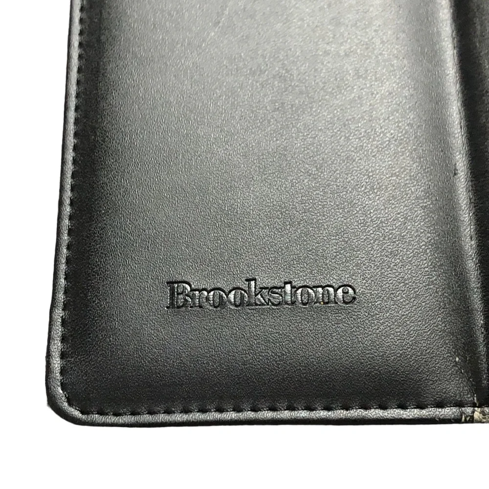 BROOKSTONE IPad cover, keyboard and stand. Black Leather